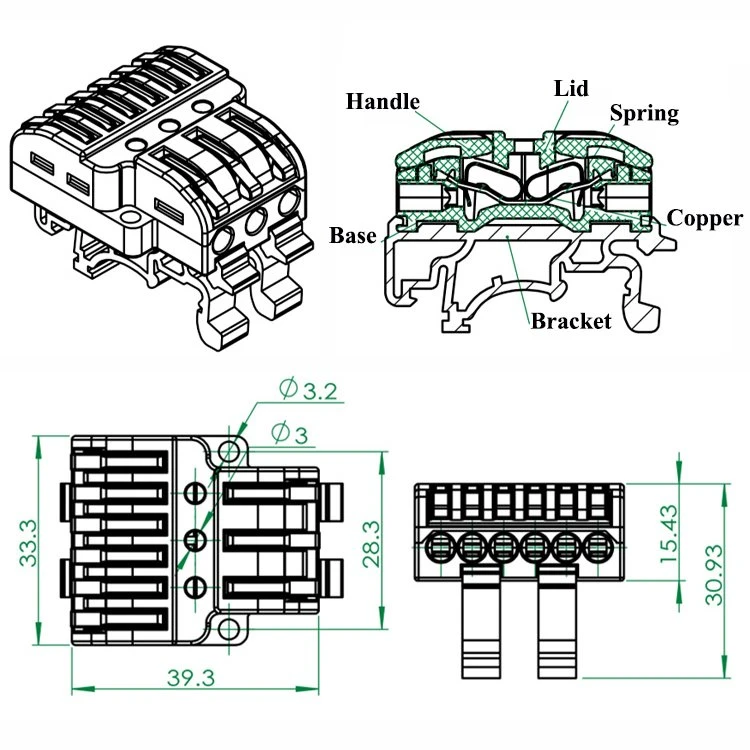 product-300-300 din rail terminal test adaptor
