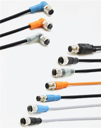M12-kabel hann-hun-kontakt