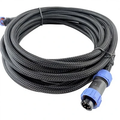 SP13-kontakt med PVC-kabel med PET-vevd netting
